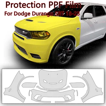 ZHUAIYA 7.5 hrubé Precut Farba ochranný Film Jasné Podprsenka PPF Odtlačkový Kit Pre Dodge Durango SRT 2018-2023