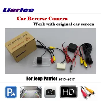 Na Jeep Patriot Roky 2013-2017 Auto Zozadu Späť Zálohu HD Kamery CCD Spätného Chodu Parkovanie CAM Príslušenstvo