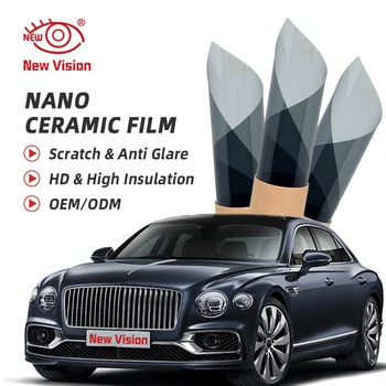 50cmX6m UV99% IRR80% Nano Keramická Film Anti-glare Protection Vysokej Kvality Slnko Solárne Auto Okná Odtieň Fólie, Nálepky