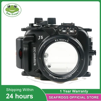 Seafrogs Vodotesný Fotoaparát Bývanie S 67mm Závit Pre Nikon J5 10 mm 10-33 mm Objektív Podvodné puzdro 40m Hĺbky