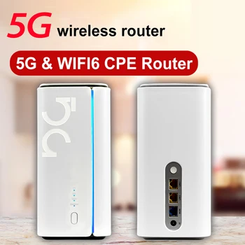 3100Mbps 5G WiFi6 CPE Router vysokorýchlostný 5G WiFi Router 2.4 G/5 ghz Dual Band s Slot Karty SIM Pokrytím EU/UK/US Konektor