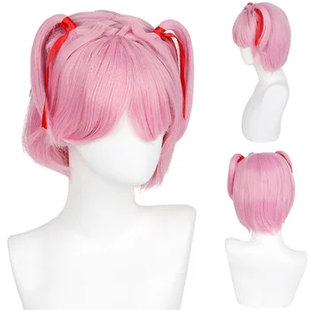 Gres natsuki cosplay customes parochňu dievčatá ružové anime parochne pre ženy Vysokej Teplote Vlákno Stroj Vyrobený