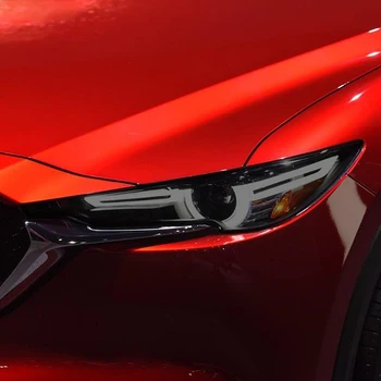 Auto Svetlometu Ochranný Film Svetlomet Transparentné Čierna TPU Nálepka Pre Mazda CX5 KE KF 2012-Súčasnosť 2018 2019 2020 Príslušenstvo