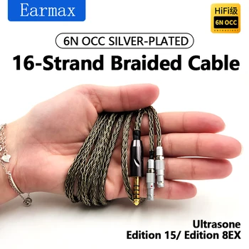 Pre Ultrasone Edition 8EX 15 Slúchadlá Vymeniteľné 2,5 mm 4.4 mm Vyvážené 16 Upgrade Core Audio Kábel