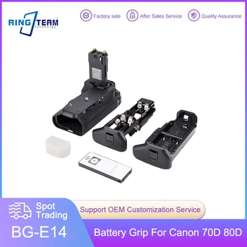 BG-E14 Battery Grip BG-E14H Vertikálne Battery Grip Pre Canon 70 D 80D ZRKADLOVKY S Diaľkovým ovládaním