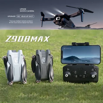 MINI Z908 Max Dual 4K Letecké Kamery Profesionálny Vojak S VR WIFI FPV Prekážkou Vyhýbanie Striedavé Skladacie RC Quadcopter Hračka