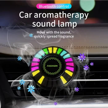 Osviežovač Vzduchu auto Aromaterapia Osviežovač Vzduchu Auto Auto, RGB LED Pásy, Zvuk, Ovládanie Hlasom Rytmus Atmosféru Svetla Auto Príslušenstvo