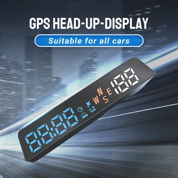 Auto HUD GPS Tabuli Head-Up Displej Digitálny Rýchlomer Čas nadmorská Výška Zobrazenie prekročenia rýchlosti Alarm, USB Plug&Play Auto Príslušenstvo