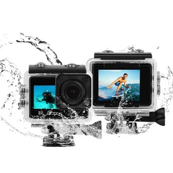 Dual Farebný Displej Pravda 4K 60fps Akcia Fotoaparát Športová Kamera pre Extrémne Športy go pro 9