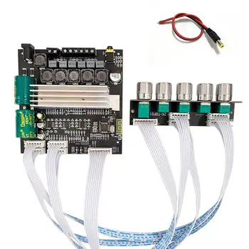 ZK-TB22P 2.1 Kanálový Bluetooth 5.1 Zosilňovač Doska s jednosmerný (DC) Kábel TPA3116D2 50Wx2+100W TWS Box Potenciometer Zosilňovač