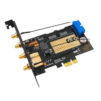 L43D .2 Wifi Modul - do PCIE X1 / USB 3.0 Rozširujúca Karta 4 Antény SIM - Slot