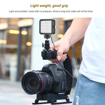 Smartphone Video Súprava Držiaku Fotoaparátu, Stabilizátor LED Adaptér Statív