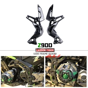 Skutočné Suché Uhlíkových Vlákien Pre Kawasaki Z900 2020-2023 2021 2022 Z900SE Motocykel Strane Rámu Orezania Telesnej Stráže Kapotáže Panel Protector