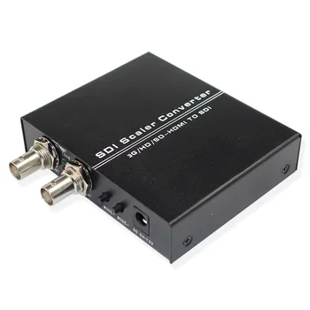 3G HD, SD, HDMI-2 Dual BNC SDI Video Scaler Converter HDMI2SDI Audio Video Adaptér pre Kamery Monitor