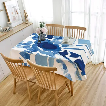 Tie dye akvarel abstraktné ľahko umývateľné obrus bavlnená posteľná bielizeň textílie študentské koľaje domov tabuľke mat