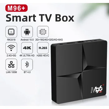 M96 Android+ 10 Sieti Set-top Box 4K Ultra-jasné, TV Box Podporuje Viaceré Jazyky Crotex-A53 Quad Core Media Home Theater