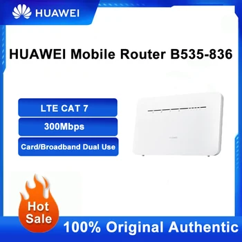 Nový HUAWEI B535-836 Router 4G CPE Router Cat 7 300Mbps Smerovačoch WiFi Hotspot Router s Slot Karty Sim 4 Gigabit Ethernet porty