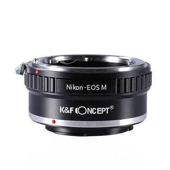 K&F Koncept Fotoaparát Adaptér pre Nikon F Šošovky Canon EOS M M2 M3 M5 M6 M10 M100 Fotoaparát Mount Adaptéry Krúžok DSRL Príslušenstvo