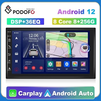Podofo autorádia GPS 2 din Android 12 7