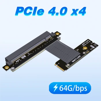 GEN4 PCIe x16 Grafické Karty Predlžovací Kábel Podporuje NVMe SSD Rozhranie PCI-E 4.0 x4 Full-Speed ADT
