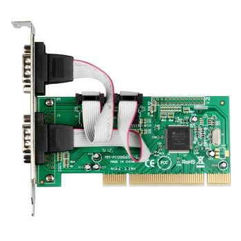 NOVÁ karta PCI Sériové Karty 2 Port RS232 Priemyselné Sériový Port PCI Karty PCI na Porty COM 9Pin RS-232 Sériový Rozširujúca Karta MCS9865 Čip