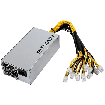 APW7 1800W Napájanie Ťažba PSU Pre Bitmain Antminer S9/L3+/A6/A7/R4/S7/E9 S 10X PCI-E 6Pin Konektory