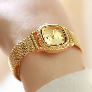 BS Bee Sestra Námestie Malé Dial Hodinky pre Ženy Zadarmo Shiping Diamond Nepremokavé Oblečenie náramkové hodinky pre Dámy Relógio Feminino