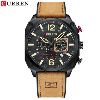 Nový Curren 8398 pánske pás sledovať Karray Japonský pohyb hot-predaj pánskej boutique hodinky